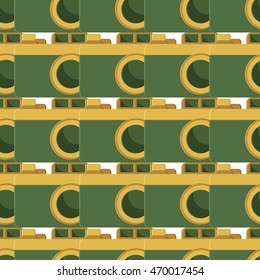 Seamless pattern from the camera. Vector EPS 10.