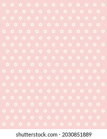 Seamless pattern with camomile flower on pink background, flat design, cute round flower plant nature collection, summer flowers, decoration elements, isolated camomiles, vector illustration