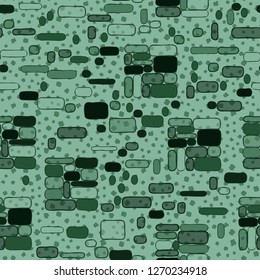 Seamless pattern. Camouflage consisting of uneven blocks. Background consisting of clods.