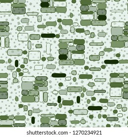 Seamless pattern. Camouflage consisting of uneven blocks. Background consisting of clods.