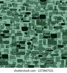 Seamless pattern. Camouflage consisting of uneven blocks. 