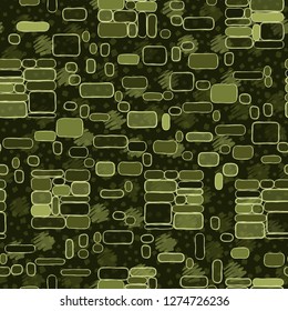 Seamless pattern. Camouflage consisting of uneven blocks. Spotted background.