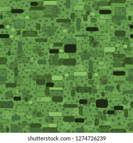 Seamless pattern. Camouflage consisting of uneven blocks. Spotted background.