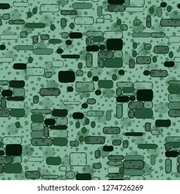 Seamless pattern. Camouflage consisting of uneven blocks. Spotted background.