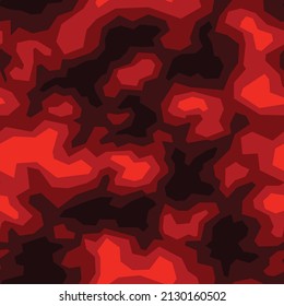 Textura geométrica de camuflaje sin foco. Resumen de fondo interminable moderno con adorno de manchas poligonales. Ilustración vectorial.