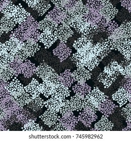 Seamless pattern. Camouflage from groups of rounded squares. Suitable for textiles, 3D graphics, posters, business cards and websites.