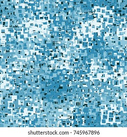Seamless pattern. Camouflage made of elements with square holes. For use in three-dimensional graphics, textile production and design of other objects.