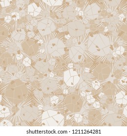 Seamless pattern. Camouflage made of stones. Background consisting of square suns