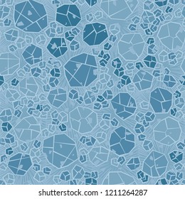 Seamless pattern. Camouflage made of stones. Background consisting of square suns