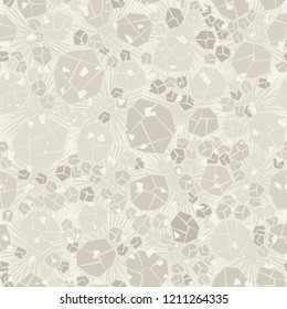 Seamless pattern. Camouflage made of stones. Background consisting of square suns