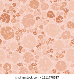 Seamless pattern. Camouflage made of stones. Background of the four-pointed stars and squares. Editable.