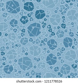 Seamless pattern. Camouflage made of stones. Background of the four-pointed stars and squares. Editable.