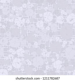 Seamless pattern. Camouflage made of stones. Background from small rectangles. Editable.