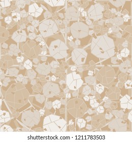 Seamless pattern. Camouflage made of stones. Background from an oblique network. Editable.