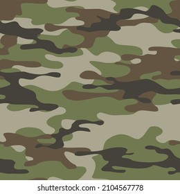 Seamless pattern camouflage military. Modern camo. Print on fabric and textiles. Vector illustration