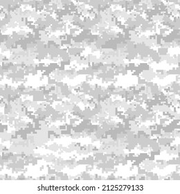 Seamless pattern camouflage pixelated. Abstract geometric camo. Military texture. Print on fabric and textiles. For hunting and fishing. vector background