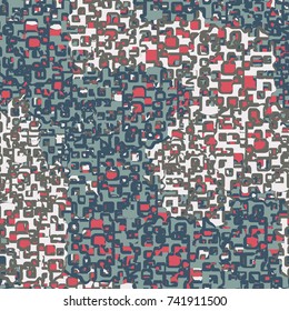 Seamless pattern. Camouflage with a primitive imitation of a smooth relief.