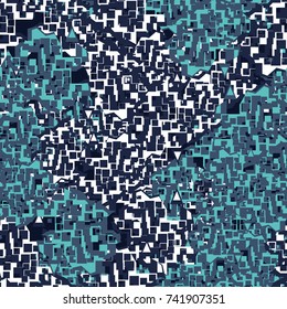 Seamless pattern. Camouflage with a simple imitation of rough terrain.