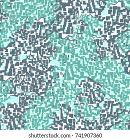 Seamless pattern. Camouflage with a simple imitation of rough terrain.
