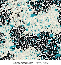 Seamless pattern. Camouflage with a simple imitation of rough terrain.