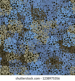 Seamless pattern in camouflage style. The colors of the spring landscape.