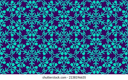 Seamless pattern with Campanula (Platycodon) flowers. Endless floral texture, cutting stencil. Vector silhouette illustration.