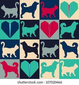 Seamless pattern. Can be used for textile, website background, book cover, packaging.