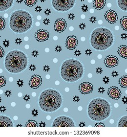 Seamless pattern can be used for textiles, wrapping paper, wallpaper, pattern fills, web page background, surface textures.