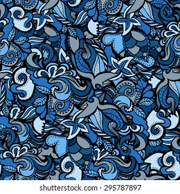 Seamless pattern can be used for wallpaper, pattern fills, web page background,surface textures. Gorgeous seamless floral background