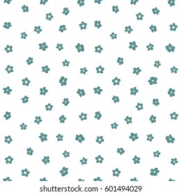 Seamless pattern can be used for web page background, surface textures and fabrics. Seamless floral wallpaper in beige and blue colors. Hand-drawn wildflowers on a white background.