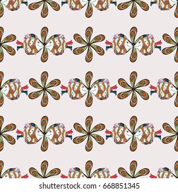 Seamless pattern can be used for wallpaper, web page background, surface textures. Seamless pattern with flowers. Vector ornate zentangle texture, endless pattern with abstract flowers.
