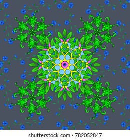 Seamless pattern can be used for wallpaper, web page background, surface textures. Seamless pattern with flowers. Vector ornate zentangle texture, endless pattern with abstract flowers.