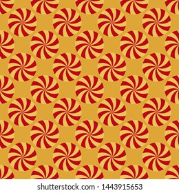 Seamless pattern with candies, Christmas vector illustration