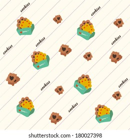 Seamless pattern with candies and sweets