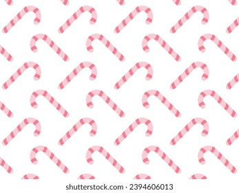 Seamless pattern candy canes.  vector background design