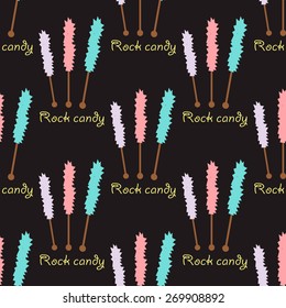 Seamless pattern with candy rocks
