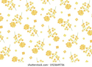 patrón impecable con flor de canola para banners, tarjetas, volantes, fondos de pantalla de medios sociales, etc.