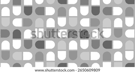 Seamless Pattern of capsule Background Design.