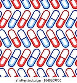 Patrón transparente de las píldoras de la cápsula