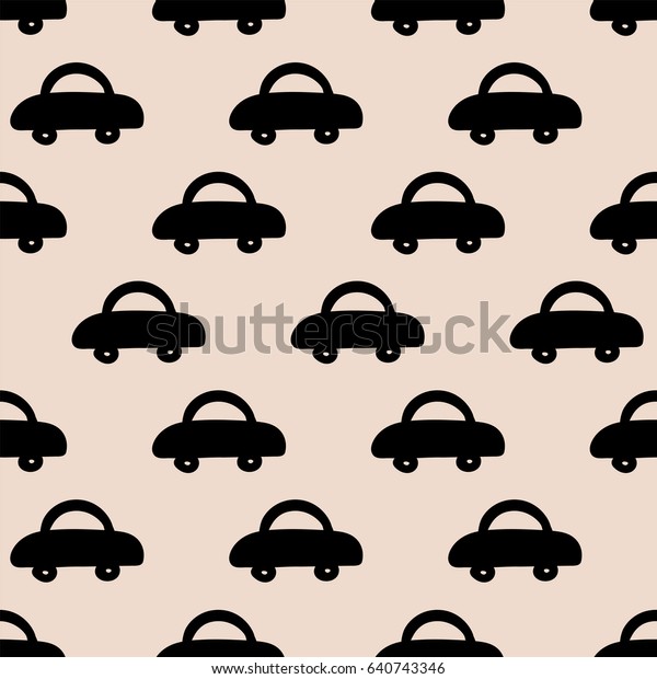 seamless pattern, car art  background design for\
fabric and decor