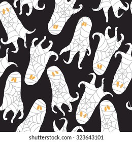 Seamless pattern for card, invitation, paper, scrapbook, wrapping, backdrop,texture. Halloween background Vector illustration eps 10