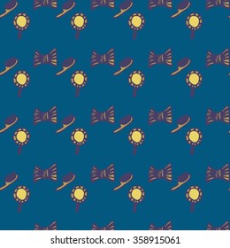 Seamless pattern care of hair