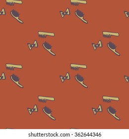 Seamless pattern care of hair