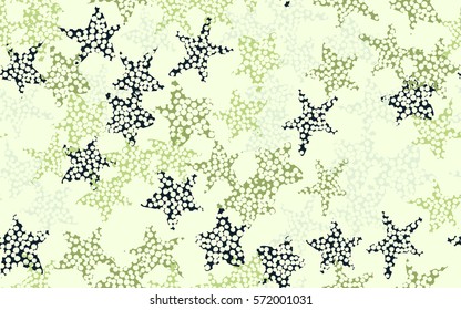 Seamless pattern. Careless drawing. Holey stars. Colorful chaos. Fashion camouflage.