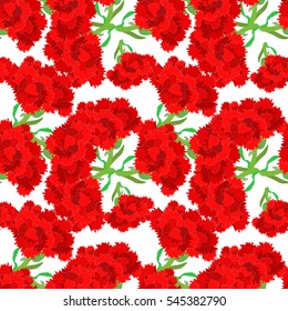seamless pattern Carnation Defender  Fatherland Day  vector illustration
