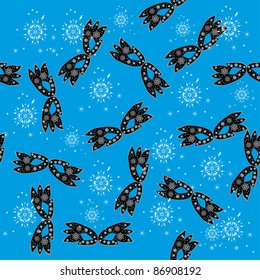seamless pattern with carnival masks. Illustration