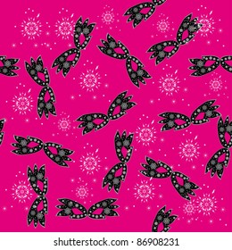 seamless pattern with carnival masks. Illustration