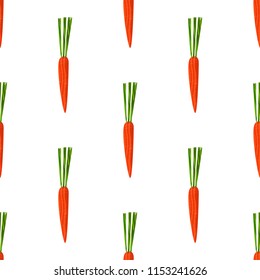Seamless pattern with carrots