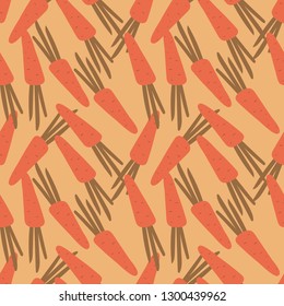 seamless pattern with carrots
