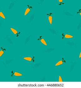Seamless pattern with carrots. Abstract print template for fabric and paper.